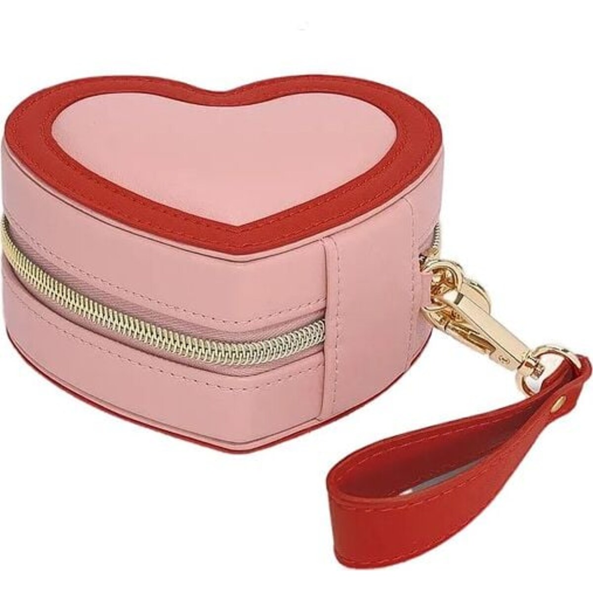 Pudełko podróżne na biżuterię Stackers Heart różowe