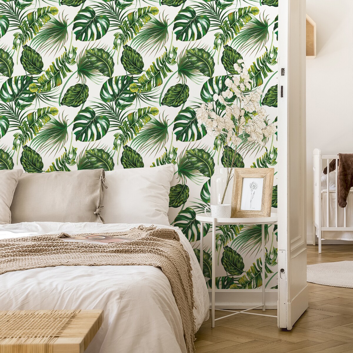 Tapeta Zielone Liście Tropikalne Natura