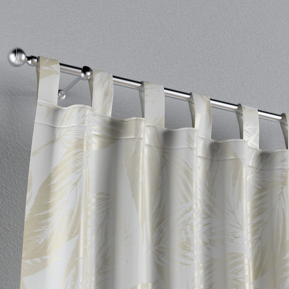 Zasłona na szelkach 1 szt. 130x245 ecru liście