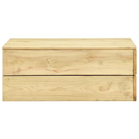 vidaXL Stolik ogrodowy, 75x75x31 cm, impregnowane drewno sosnowe