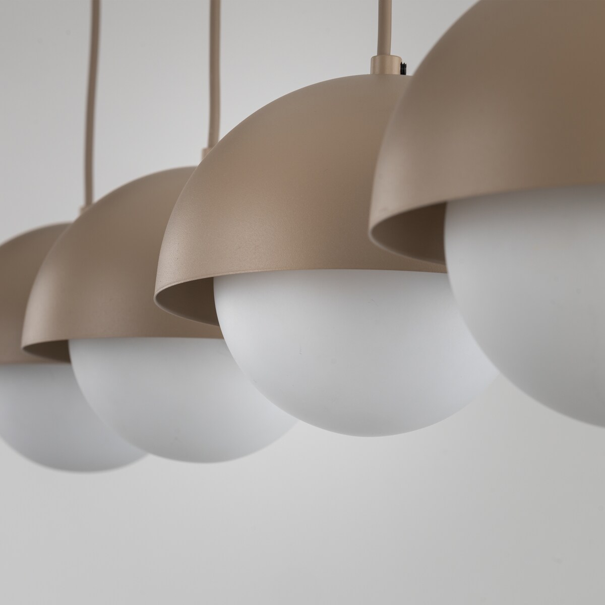 Lampa wisząca TK Lighting BONO SABIA 10965 4xG9 biała/beżowa nad stół wyspę kuchenną regulowana wysokość