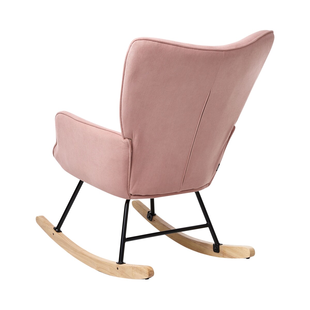 Fotel bujany ARSET Sztruks Różowy