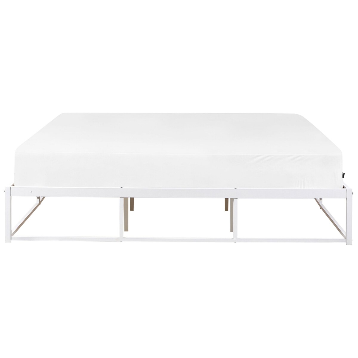 Łóżko metalowe 180 x 200 cm białe VIRY