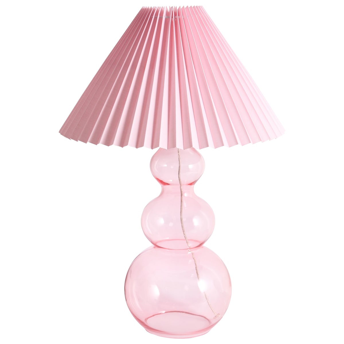Lampa stołowa SENGWA Szkło Różowy