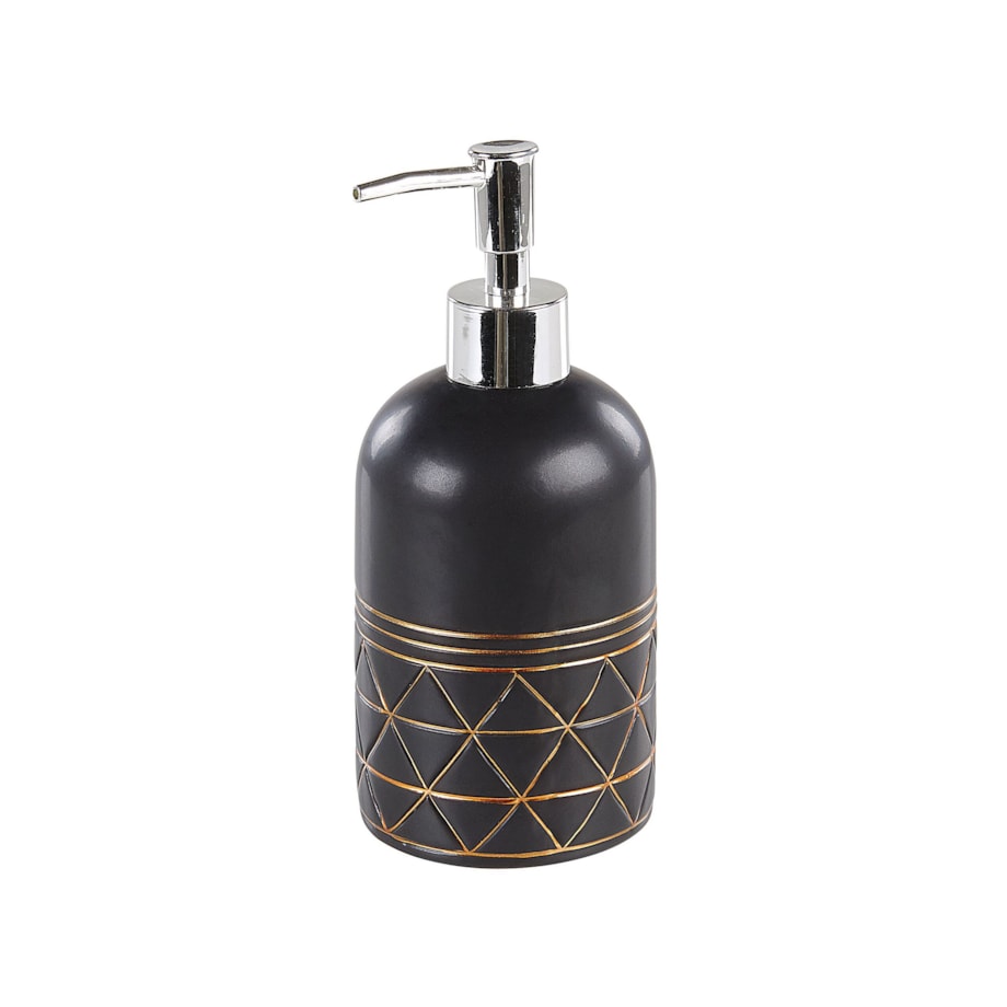 Zestaw akcesoriów łazienkowych 5 elementów LANCO Ceramika Czarny