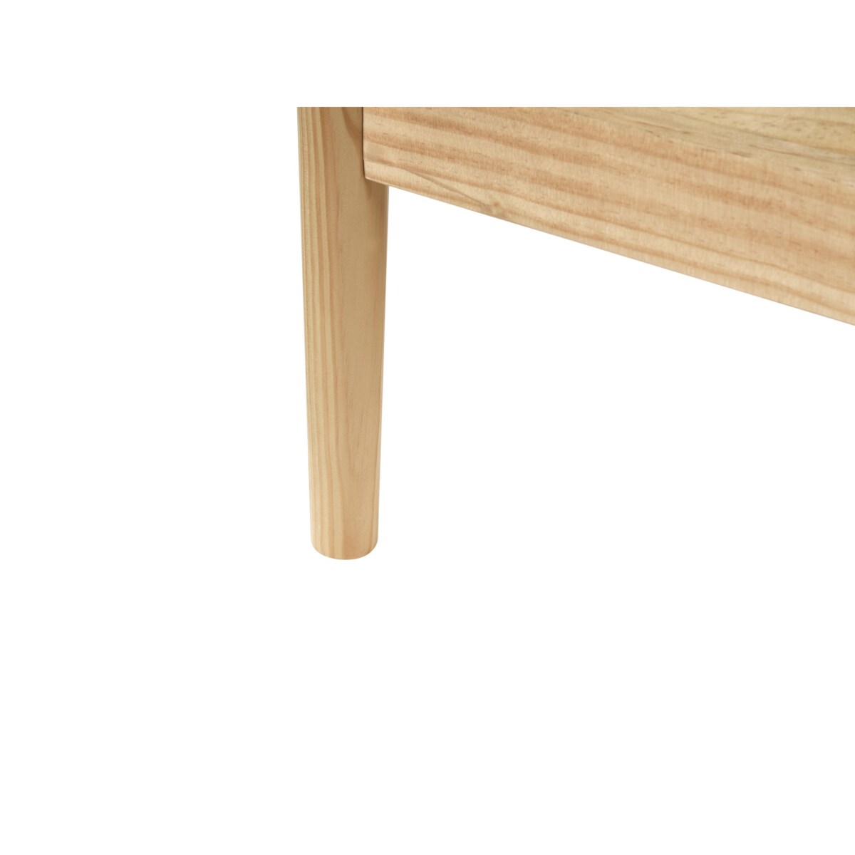 Łóżko Drewno sosnowe CLAIRAC 160 x 200 cm Jasnobrązowy