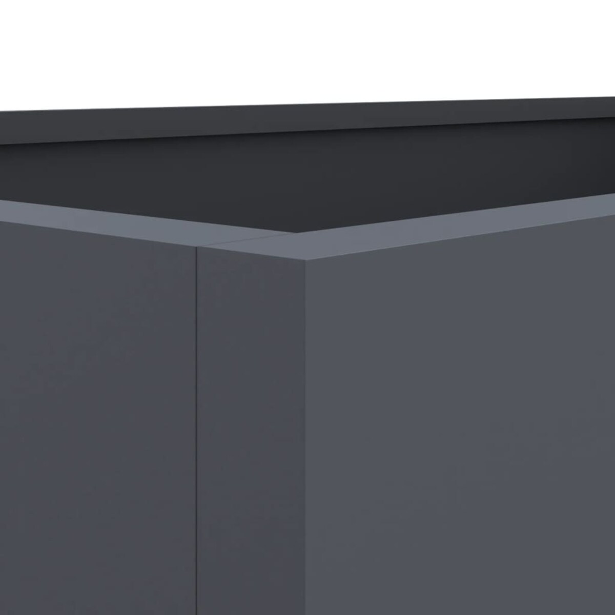 vidaXL Donica, antracytowa, 62x30x29 cm, stal