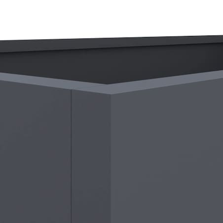 vidaXL Donica, antracytowa, 62x30x29 cm, stal