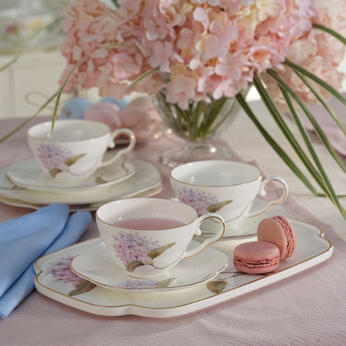 VILLA ITALIA Patera do ciasta porcelanowa Talerz 31,5 x 20,5 cm MAGIC BLOOMS