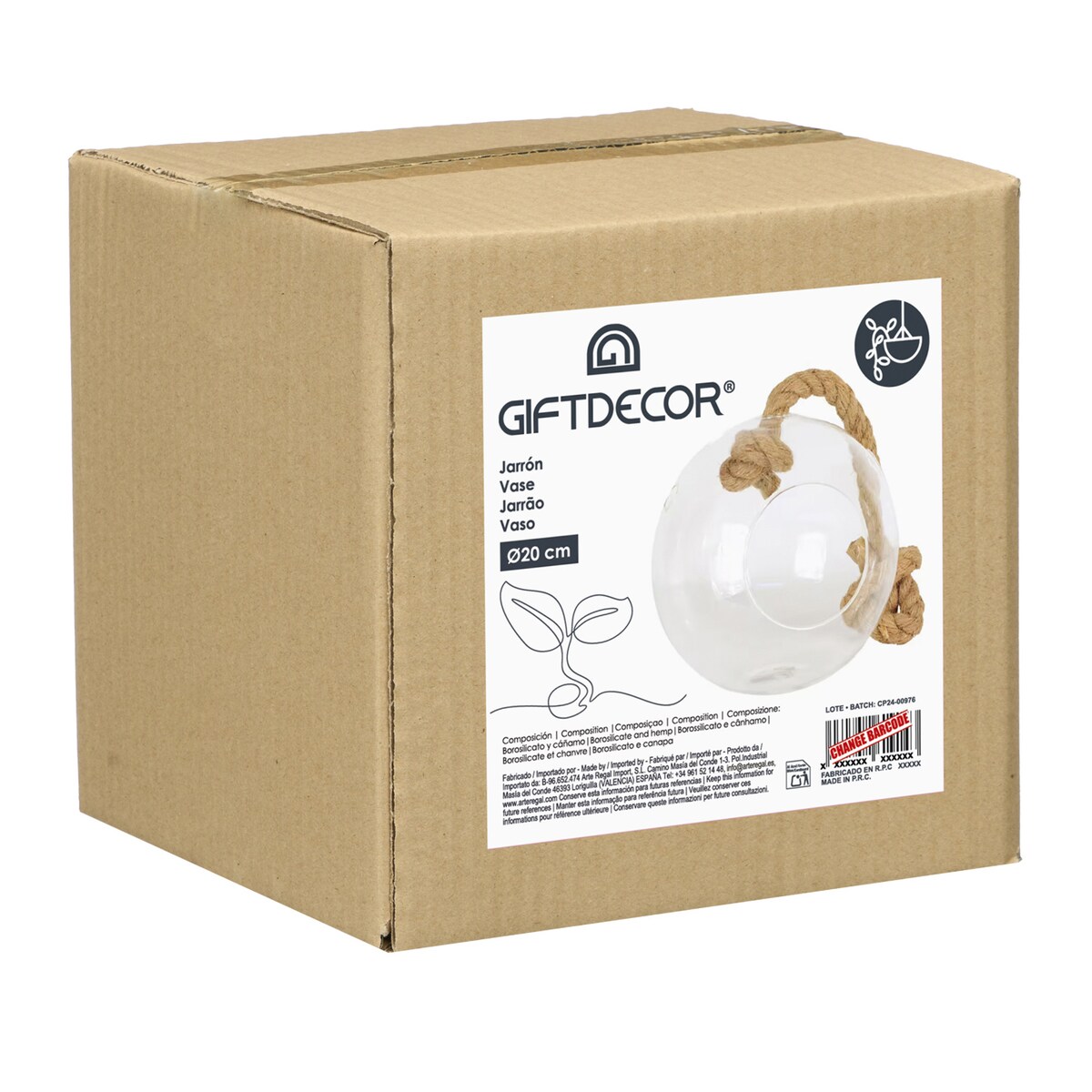 Wisząca waza dekoracyjna, Ø 18 cm