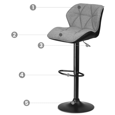 Hoker barowy z oparciem Sofotel Castel 260130