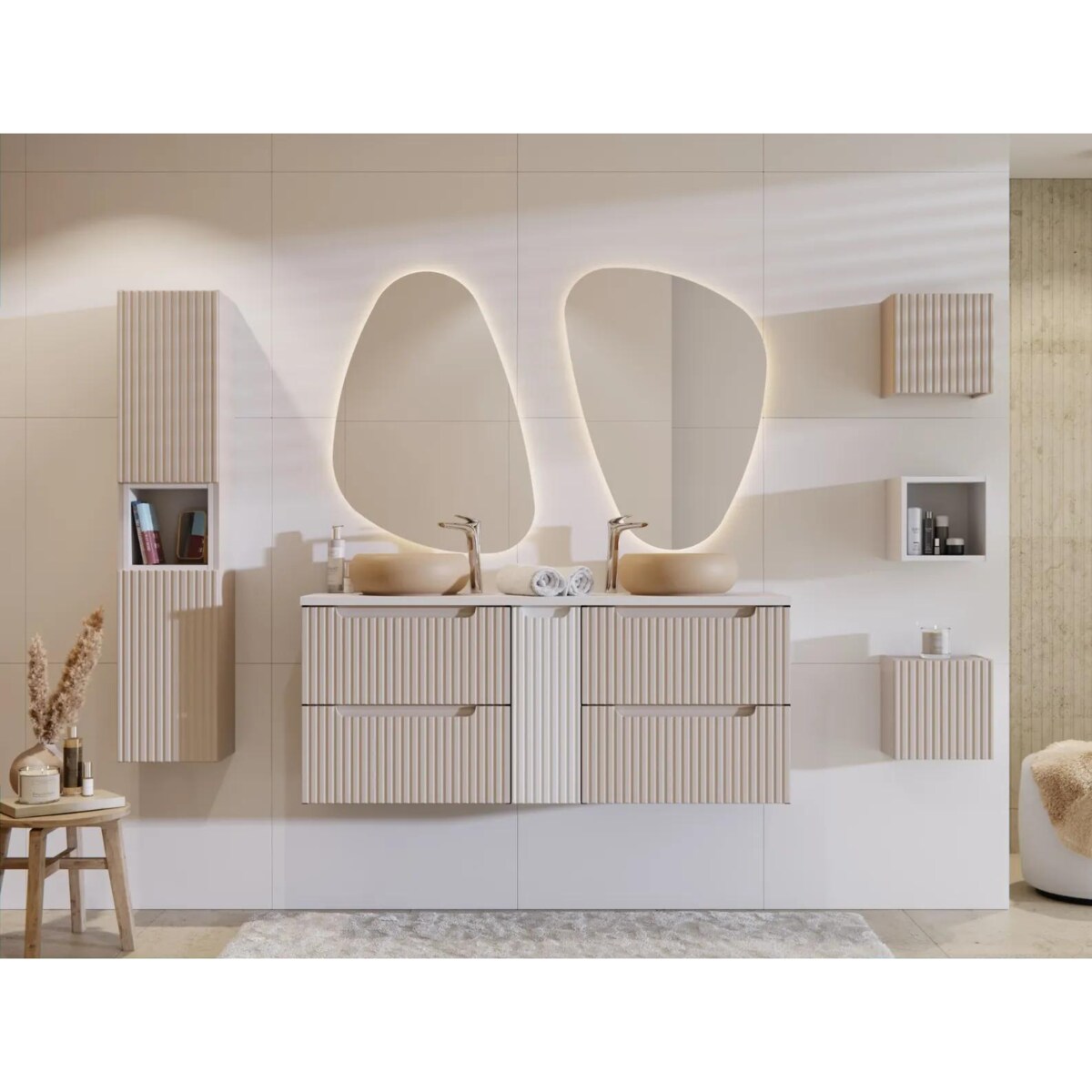 Szafka pod umywalkę NOVA CASHMERE 82-60-2S 60cm kaszmirowa