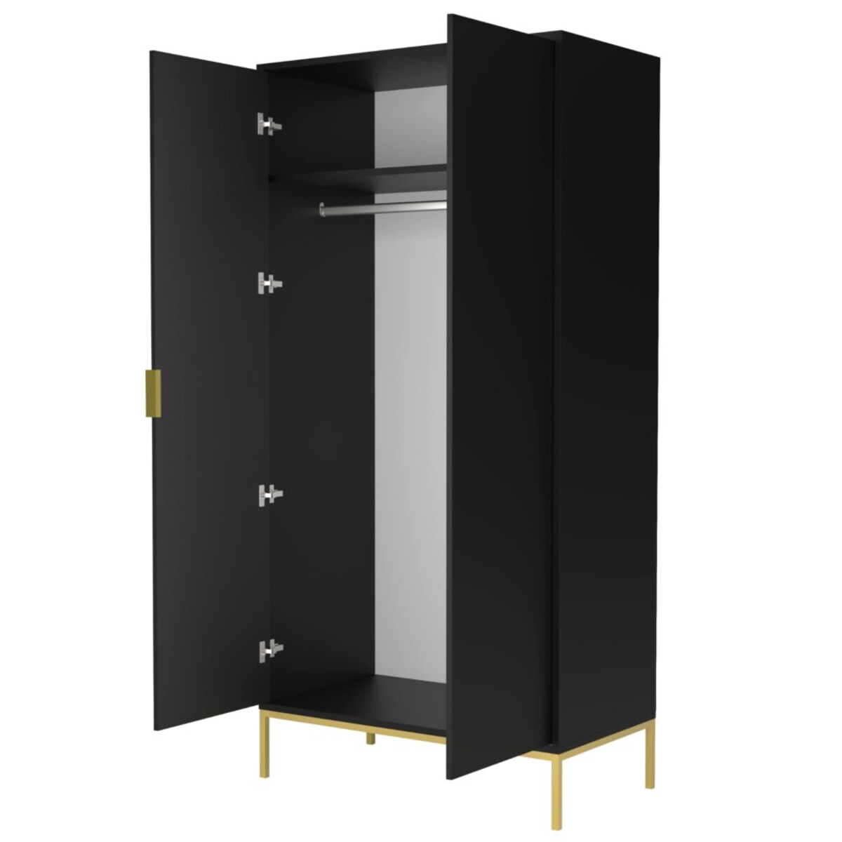 Szafa Austin czarna & złota