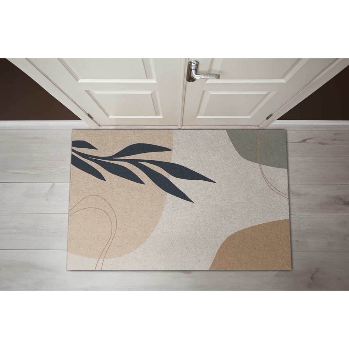 Wycieraczka XXL do wnętrz Minimalistyczny Liść 150x100 cm