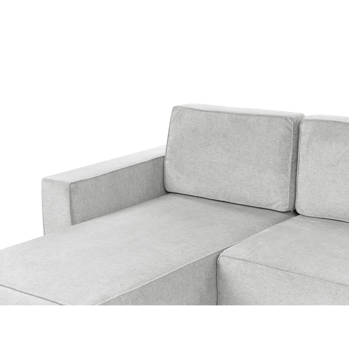 Sofa w kształcie U VATNE Jasnoszary Tkanina Symetryczny