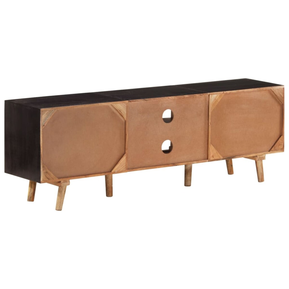 vidaXL Szafka pod TV, 140x30x46 cm, surowe drewno mango i akacjowe
