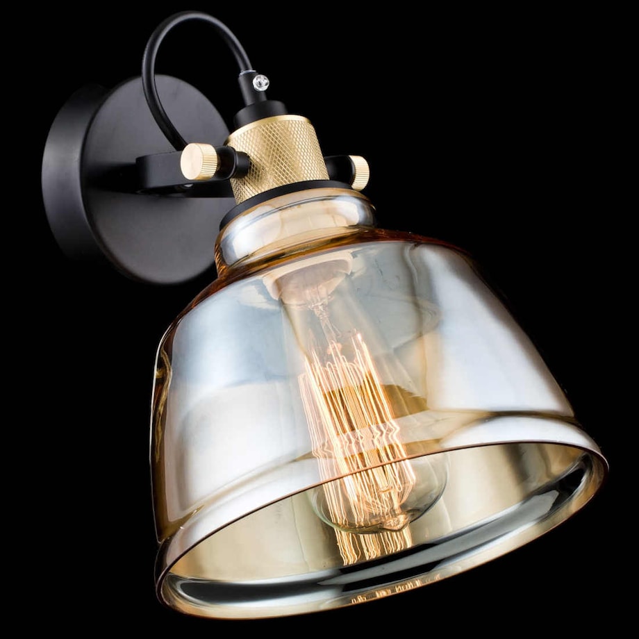 Industrialna LAMPA ścienna IRVING T163-01-R Maytoni loftowa OPRAWA regulowany kinkiet bursztynowy