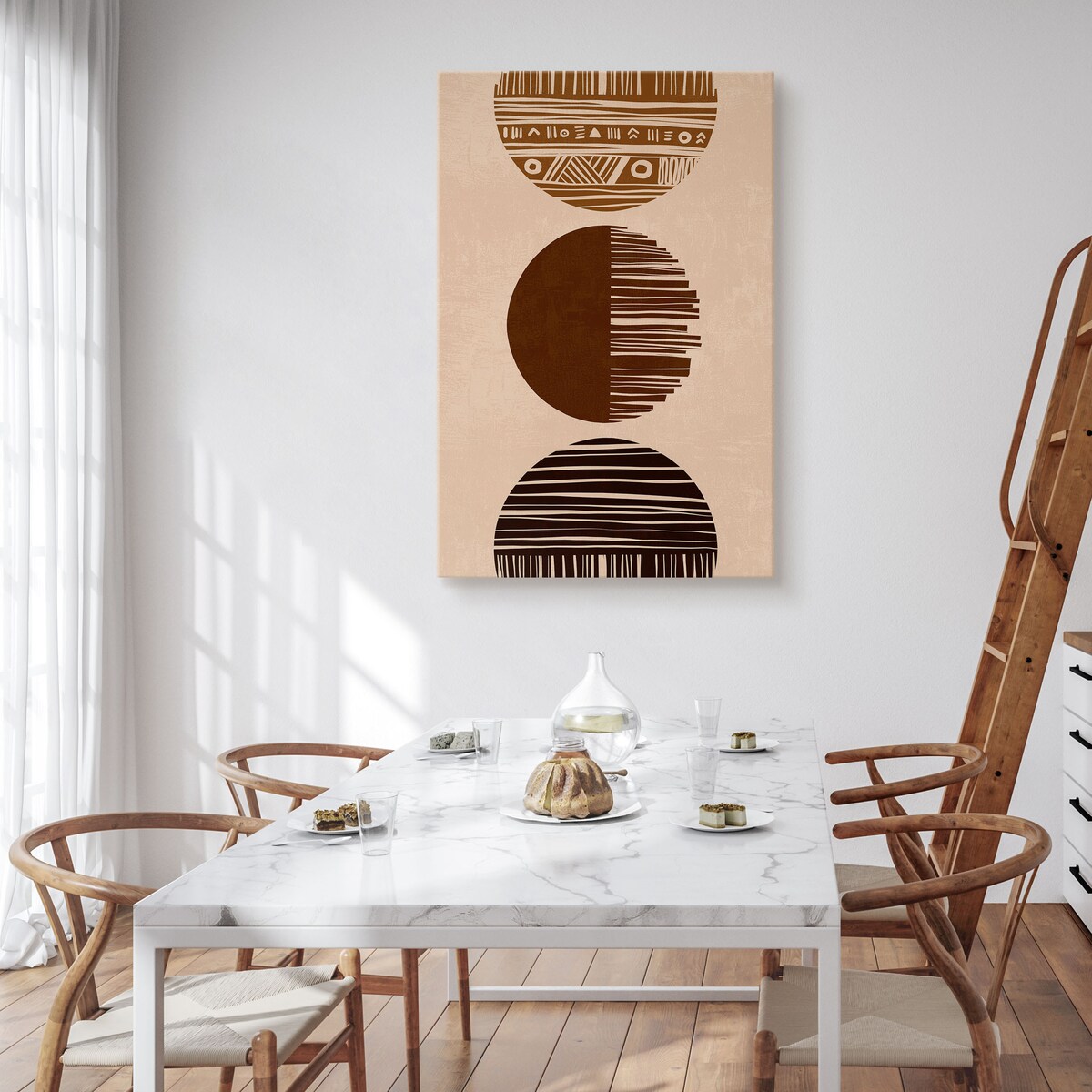 Obraz Azteckie Okręgi Boho 30x40cm