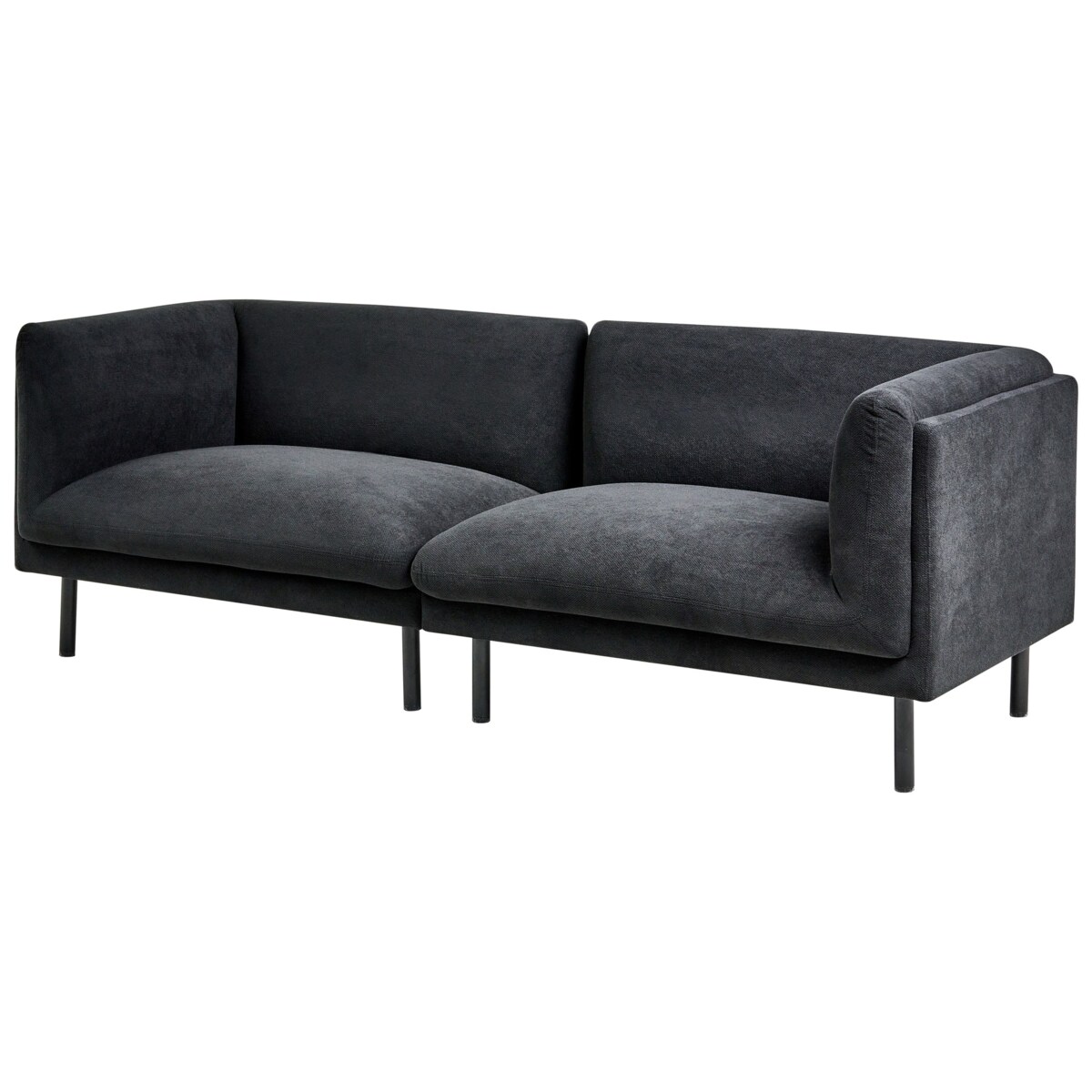 Sofa VORGOD Czarny dla 3 osób