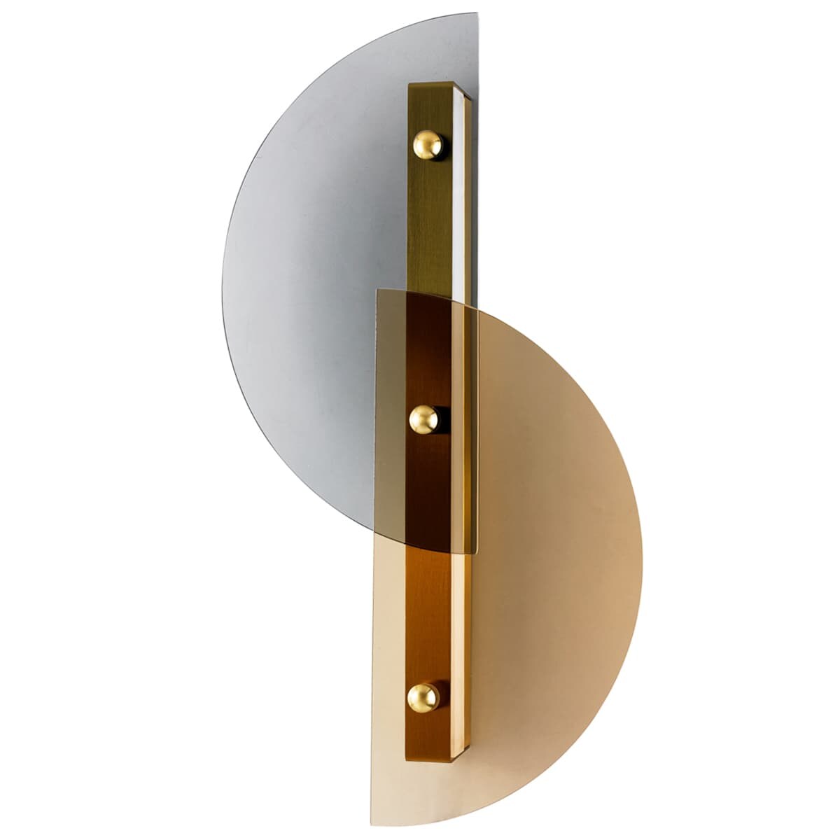 Kinkiet ścienny Arco ST-10335W Step LED 1,8W 3000K szklane półkola złote