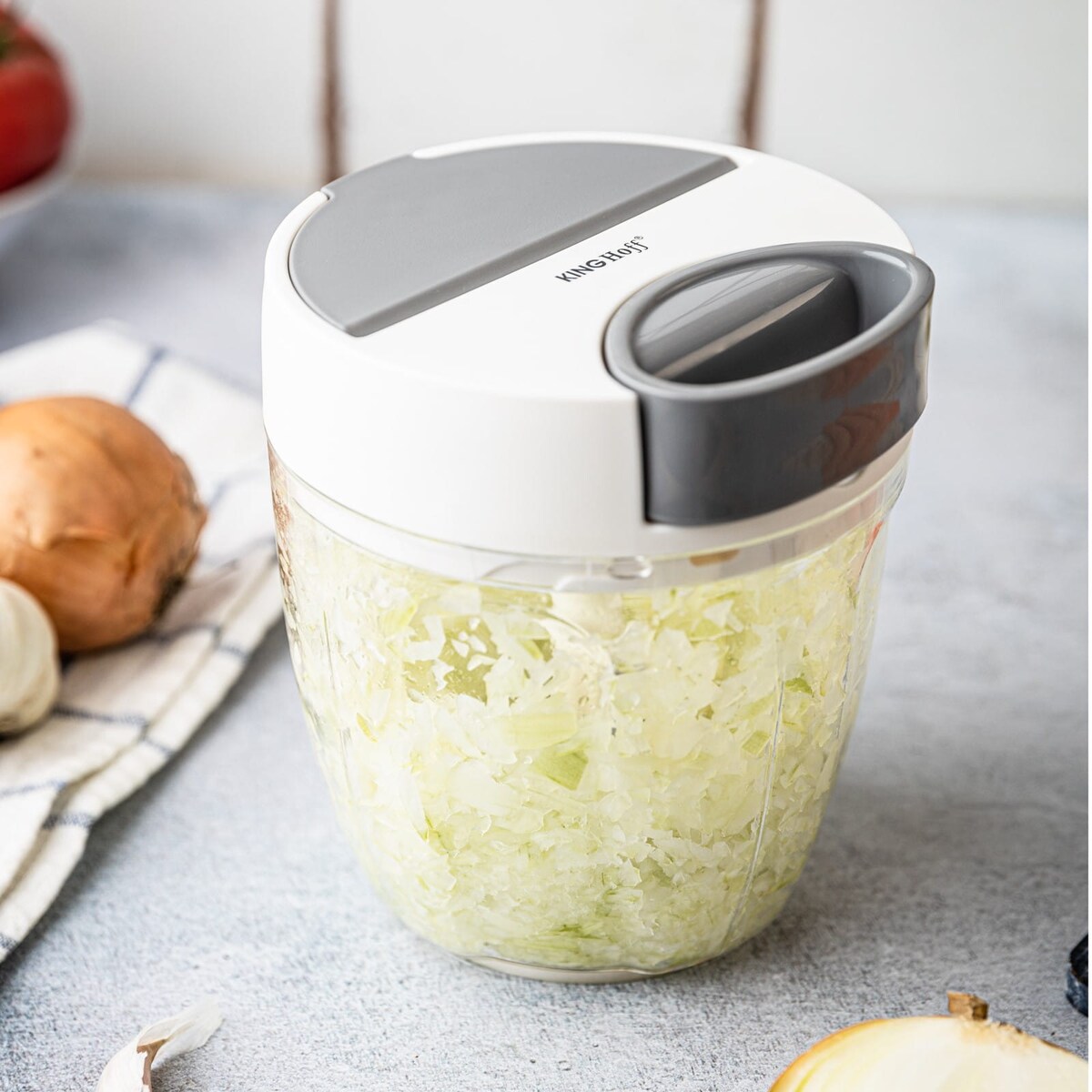Rozdrabniacz siekacz kuchenny sznurkowy 900ml KINGHOFF