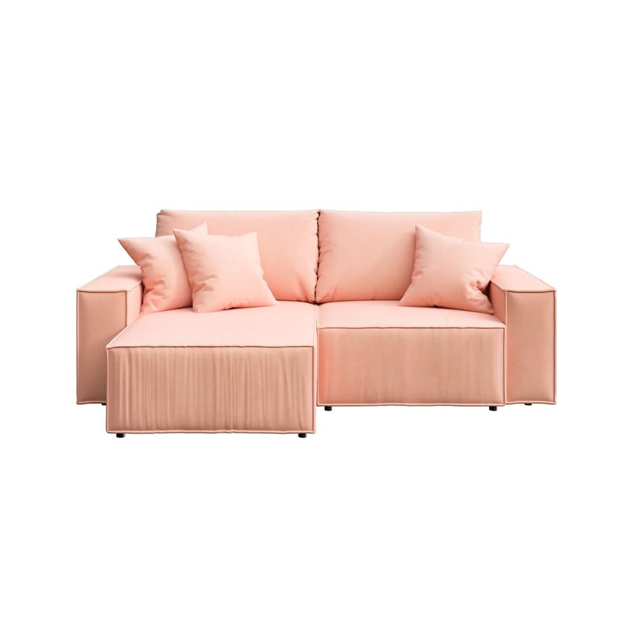 Melow Sofa narożna - brzoskwiniowa