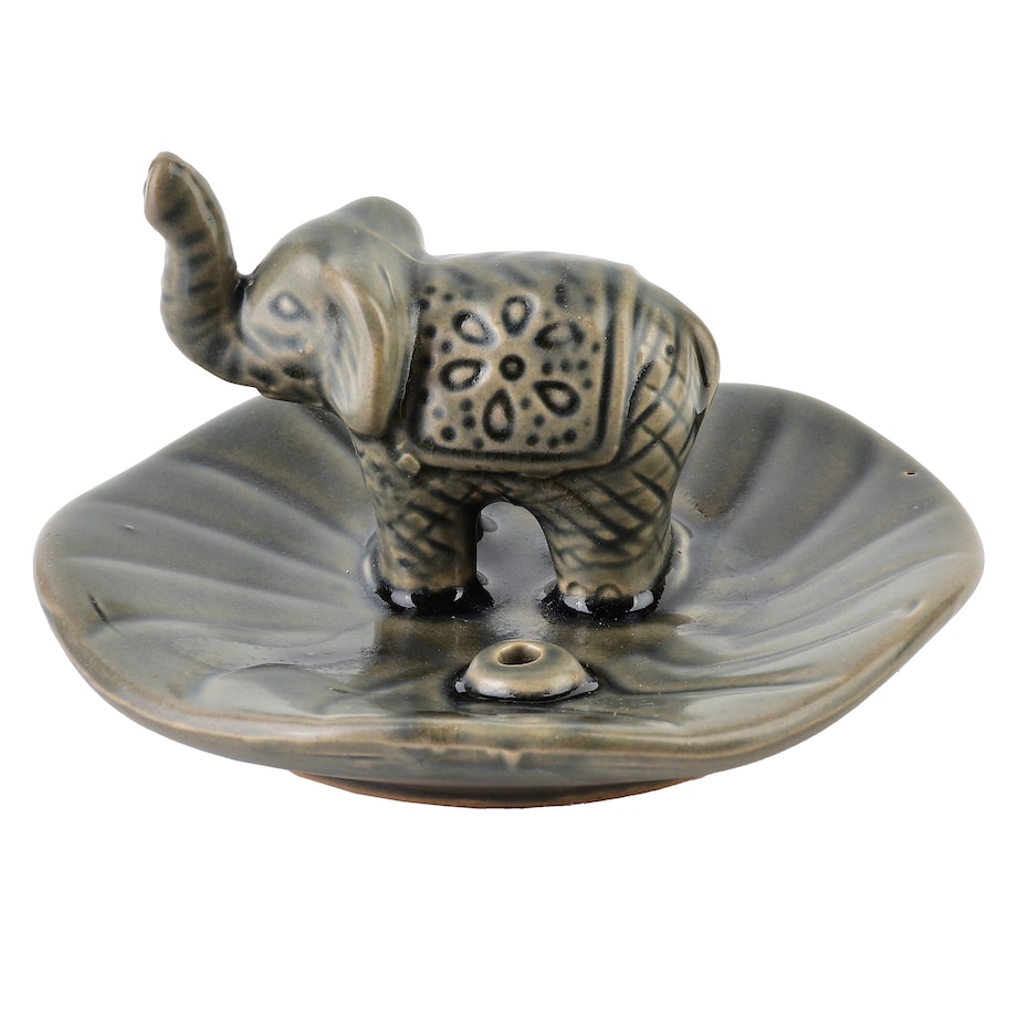 Ceramiczna podstawka pod kadzidło Słonik