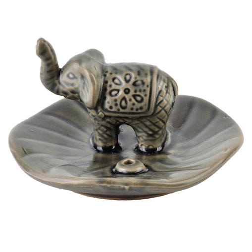 Ceramiczna podstawka pod kadzidło Słonik