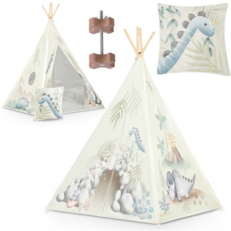 Tipi namiot dla dzieci teepee wigwam stabilizator dinozaur Nukido