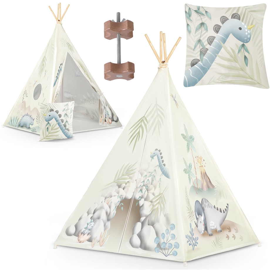 Tipi namiot dla dzieci teepee wigwam stabilizator dinozaur Nukido