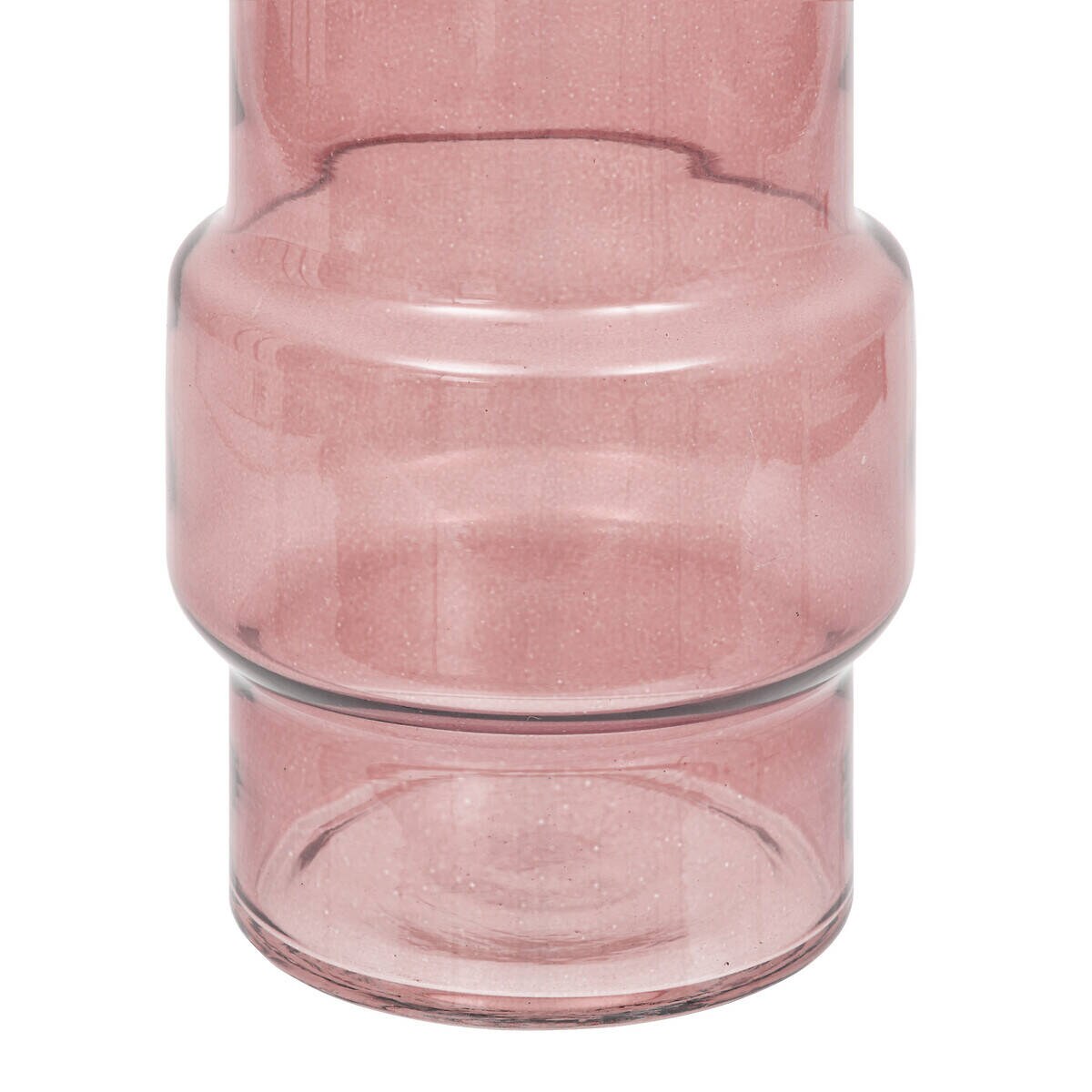 Wazon szklany różowy ELLA, Ø 12 cm