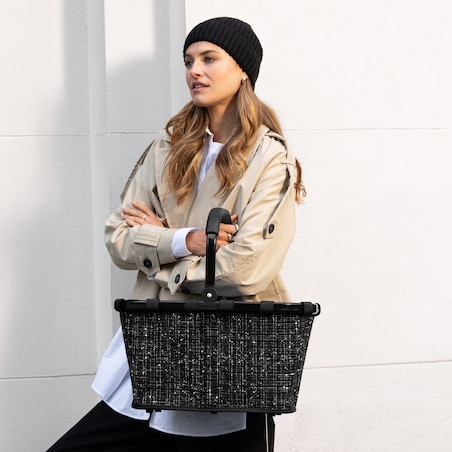 Koszyk CARRYBAG, bouclé black