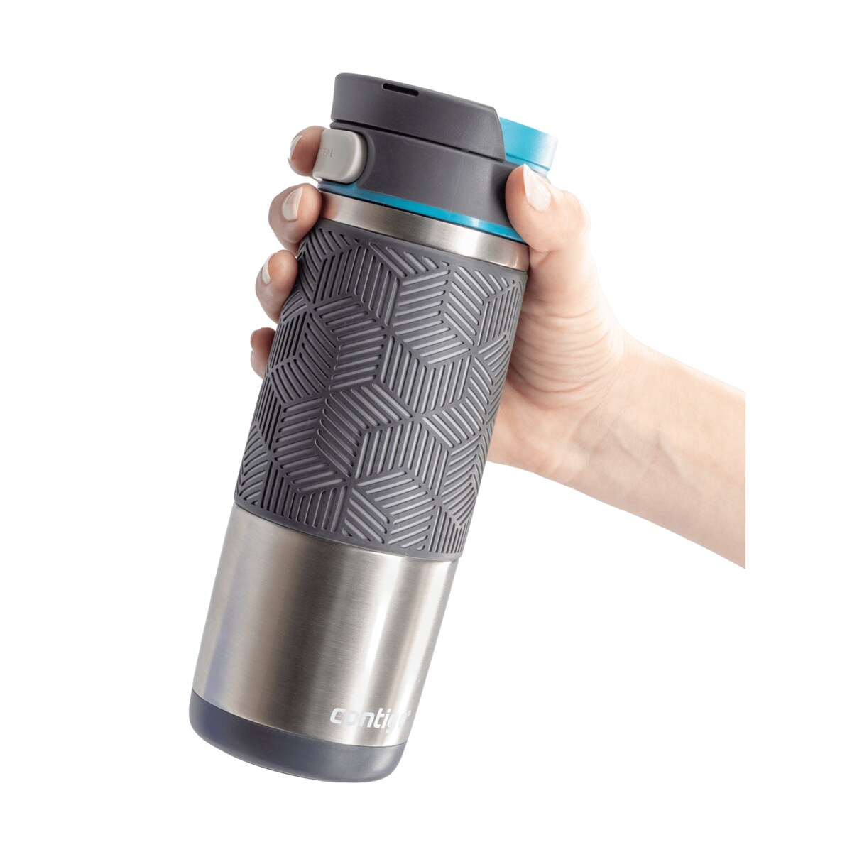 Kubek termiczny Contigo Transit (Metra) 470ml Srebrny