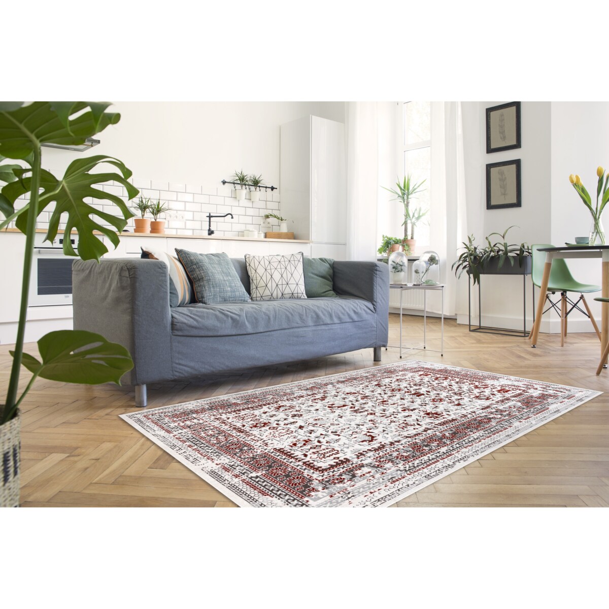 Dywan Vintage 22212061 krem / czerwony 160x230 cm