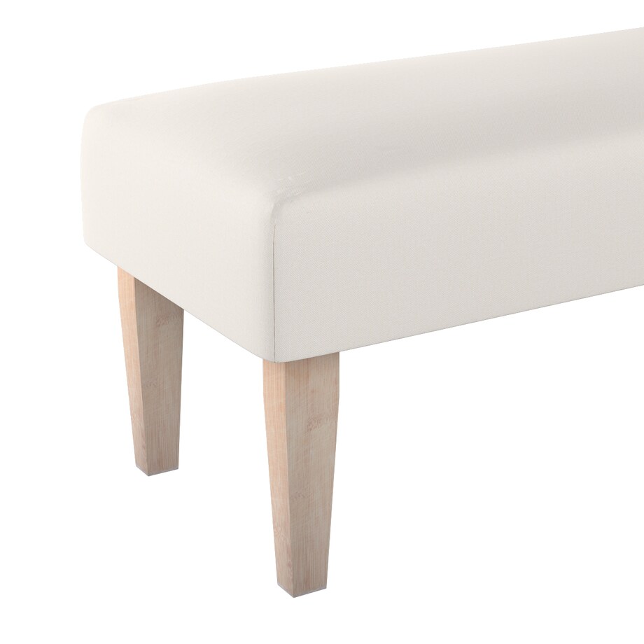 Ławka, kremowa biel, 100 x 40 x 40 cm, Etna