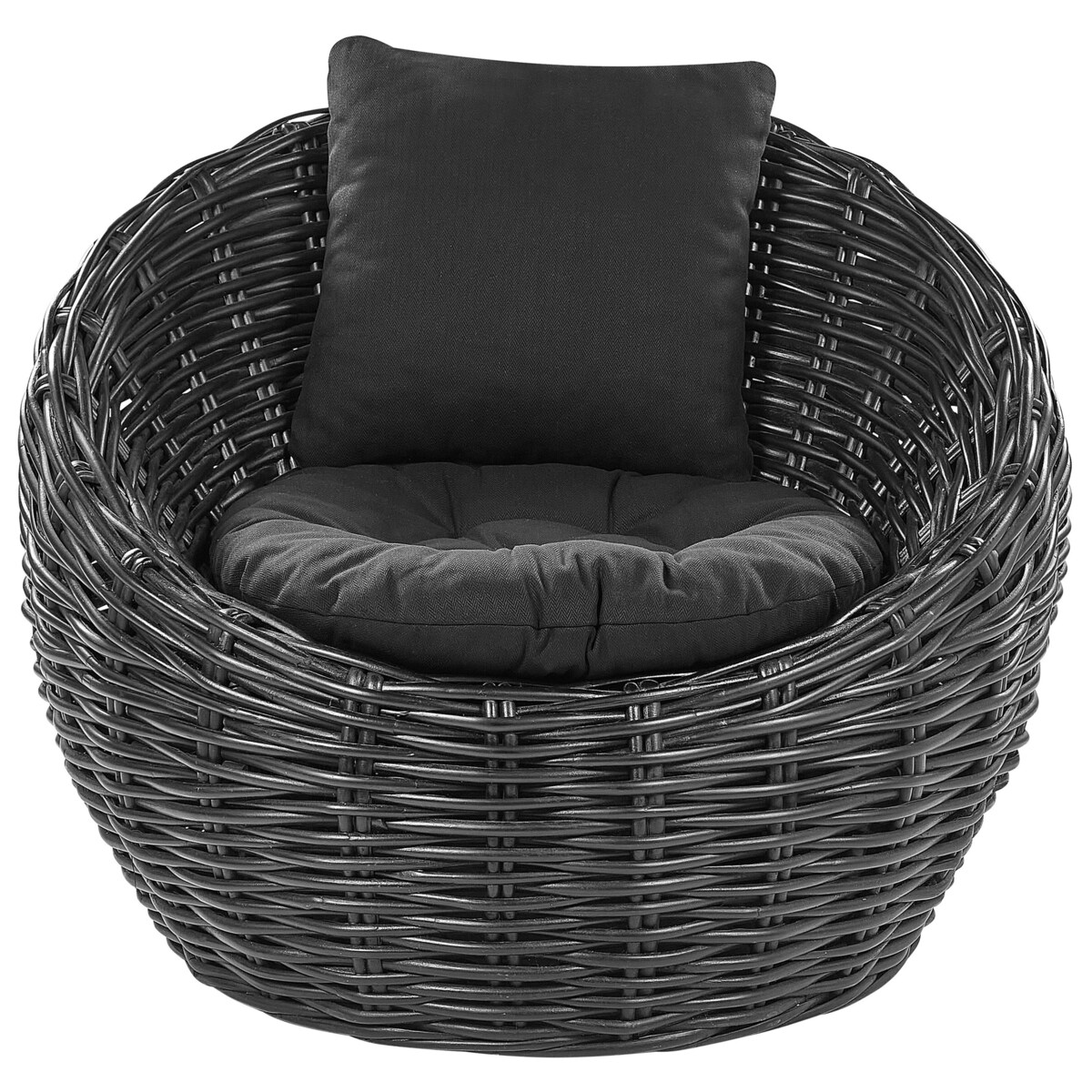 Krzesło ogrodowe LERICI Rattan Czarny