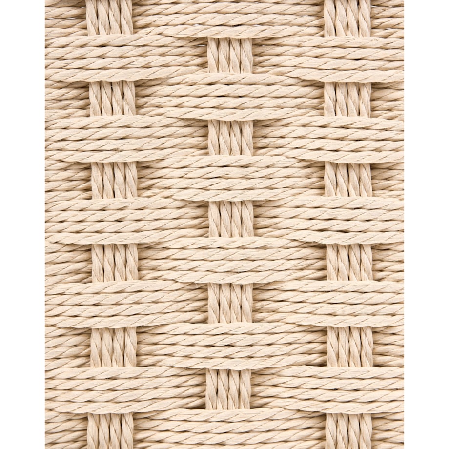 Zestaw 2 krzeseł do jadalni EAGAN Drewno Brązowy/ beżowy