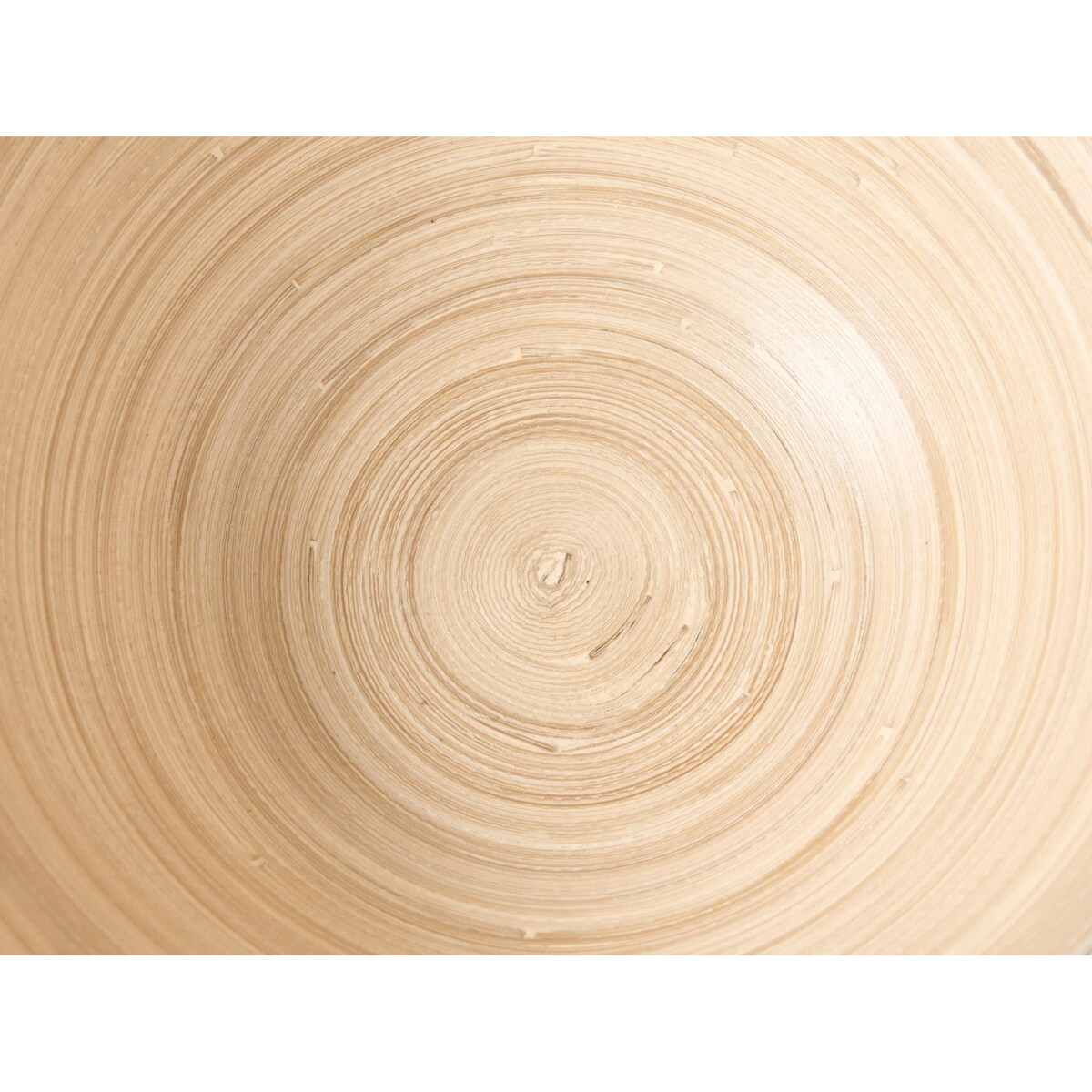 Zestaw 3 mis dekoracyjnych BONHEUR Drewno bambusowe Czarny