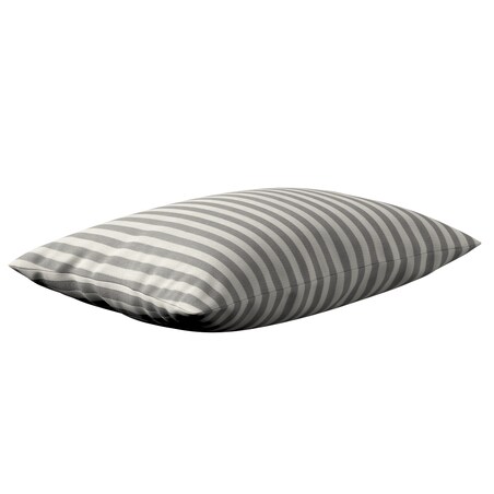 Poszewka Kinga na poduszkę prostokątną 47x28 szaro-białe pasy (1,5cm)
