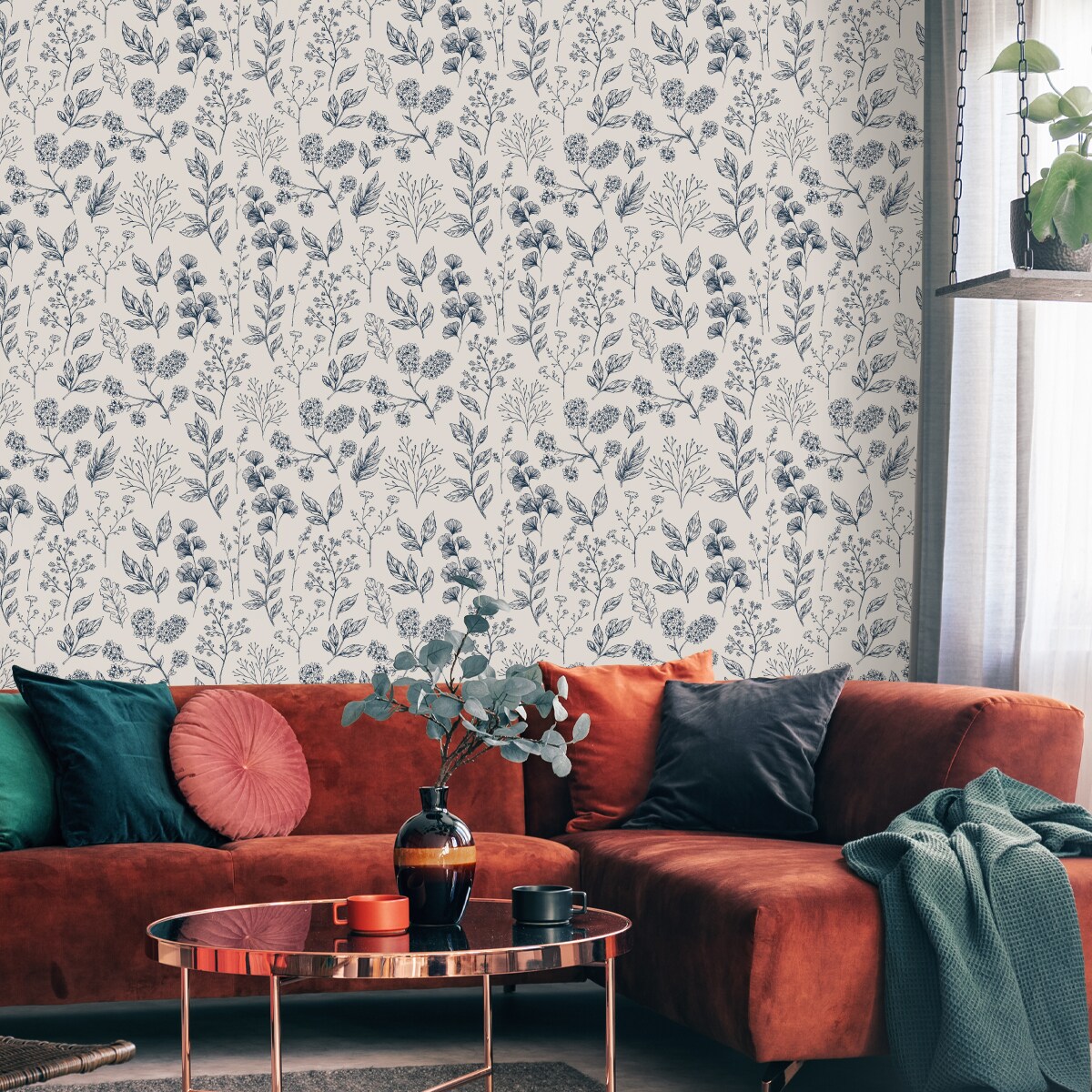 Tapeta Do Jadalni Rośliny KWIATY Gałązki