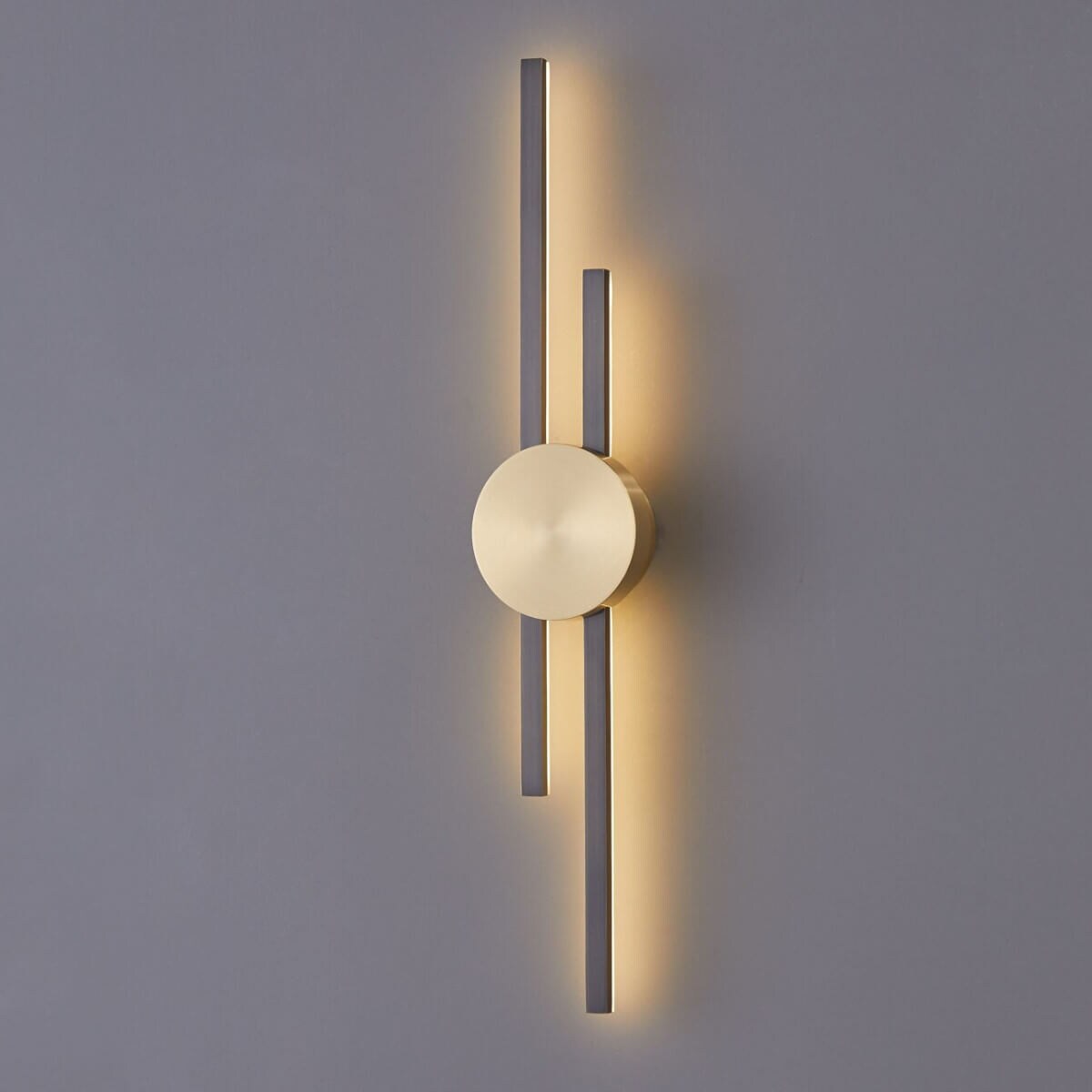 Metalowa lampa ścienna Centro ST-B3327-M LED 14W 3000K do salonu złoty czarny