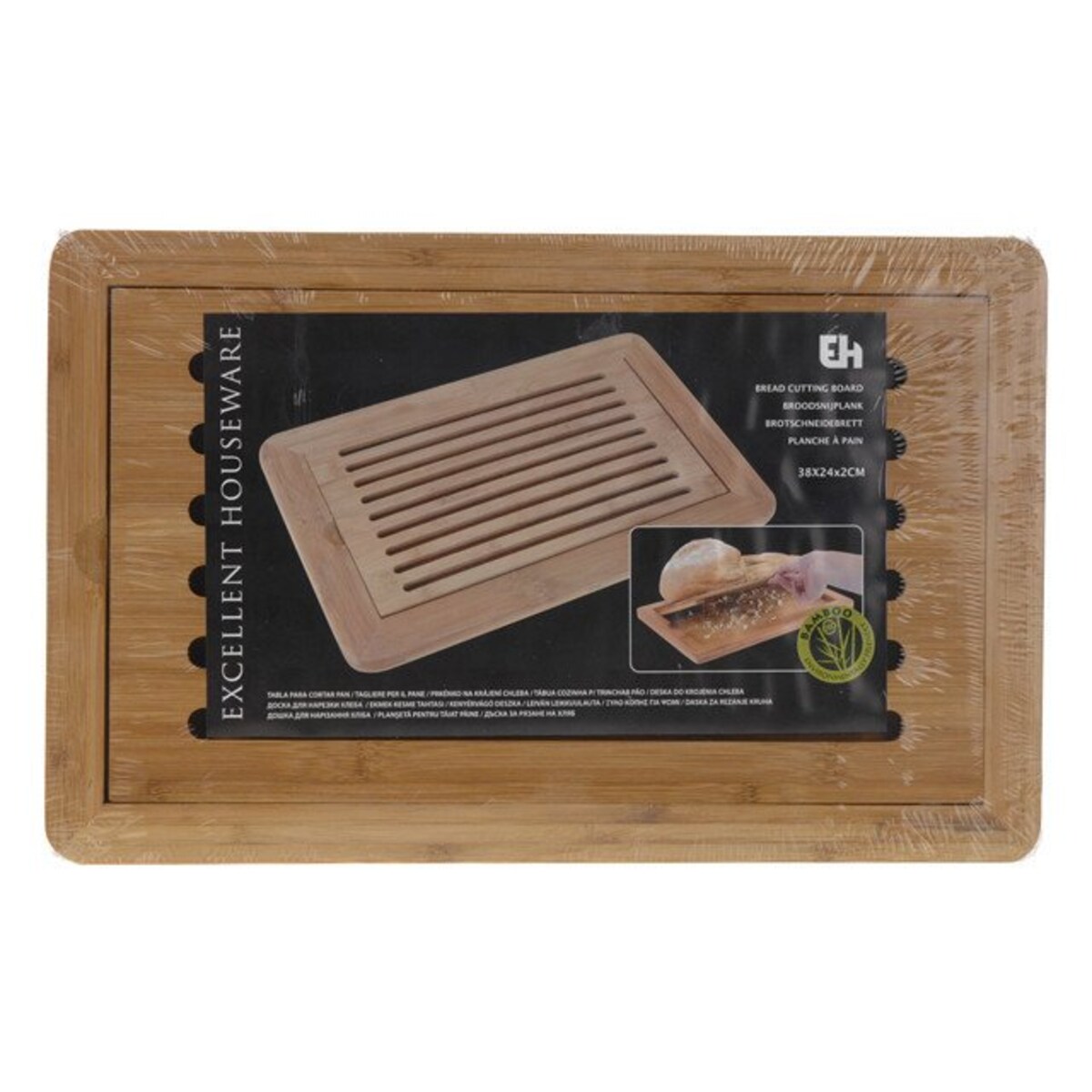 Bambusowa deska do krojenia chleba, 38x24cm