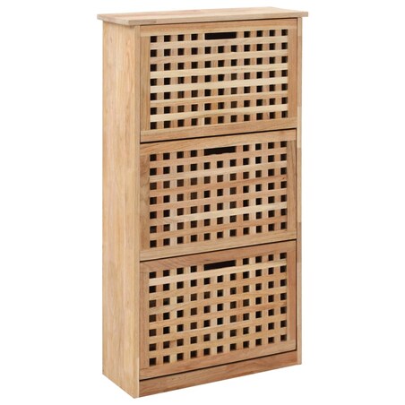 vidaXL Szafka na buty, 55x20x104 cm, lite drewno orzecha włoskiego