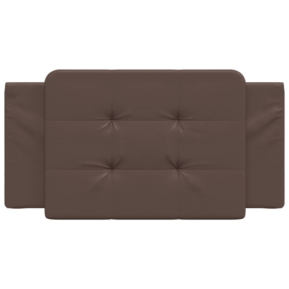 vidaXL Poduszka na wezgłowie, Zadar, brązowa, 100 cm, sztuczna skóra