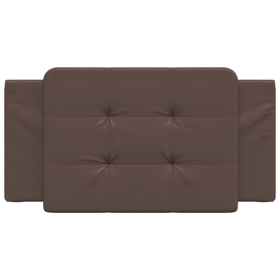 vidaXL Poduszka na wezgłowie, Zadar, brązowa, 100 cm, sztuczna skóra