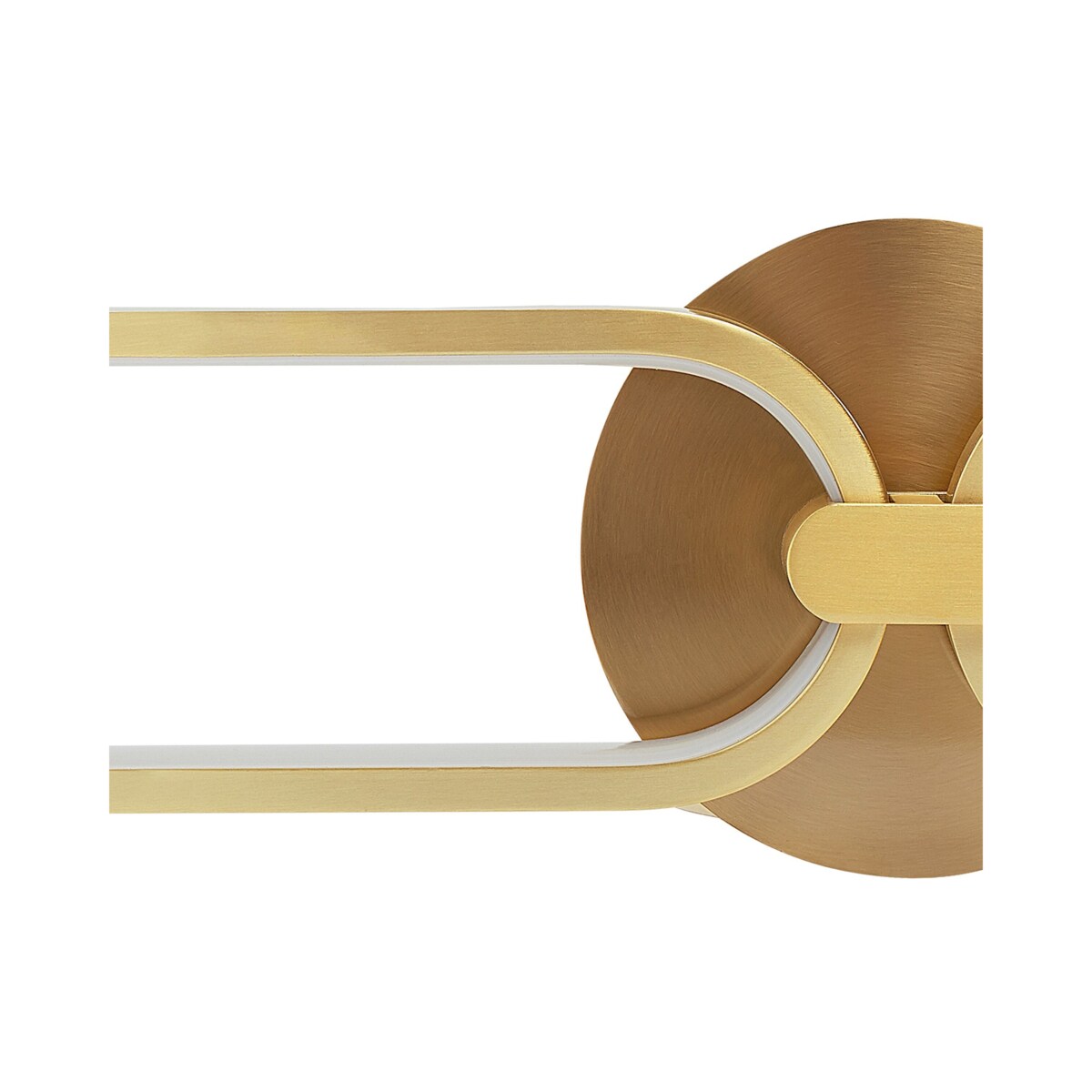 Lampa ścienna LED metalowa złota KRANG