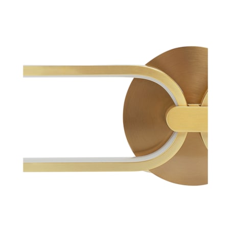 Lampa ścienna LED metalowa złota KRANG