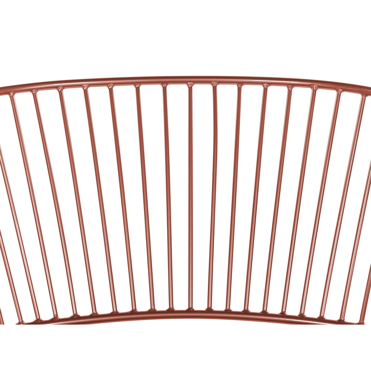 Zestaw 2 krzeseł do jadalni miedziany RIGBY