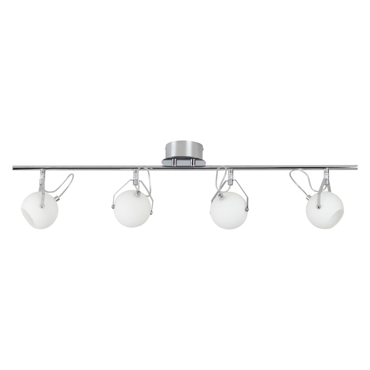 Lampa Sufitowa BRITOP Lighting 4xLED 3W Chrom i Białe Szkło, Minimalistyczny Design od Polskiego Producenta, 1 szt.