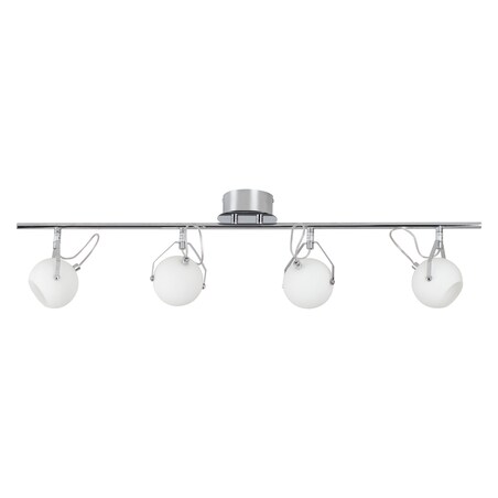 Lampa Sufitowa BRITOP Lighting 4xLED 3W Chrom i Białe Szkło, Minimalistyczny Design od Polskiego Producenta, 1 szt.